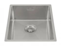 Lorreine 34R Luxury stainless steel kitchen sink 34x40cm flush-mounted undermount and inset 1150178226