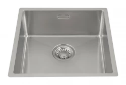 Lorreine 40R Luxury stainless steel kitchen sink 40x40 cm flush-mounted undermount and inset 1150178227