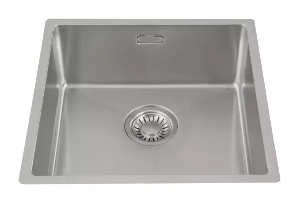 Lorreine 40R Luxury stainless steel kitchen sink 40x40 cm flush-mounted undermount and inset 1150178227