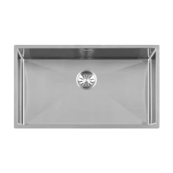 Lorreine 74R Luxury stainless steel large kitchen sink 74x40 cm flush-mounted inset and undermount 1150178229