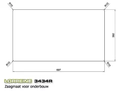 Lorreine LOR3434R Luxury stainless steel double kitchen sink 3434cm flush-mounted undermount and inset 1150178232