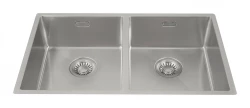 Lorreine LOR3434R Luxury stainless steel double kitchen sink 3434cm flush-mounted undermount and inset 1150178232