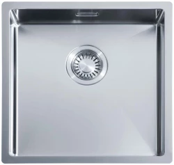 ABK Bingara shallow stainless steel sink for disabled, 10cm deep, 40x40cm, flush mount, undermount, and top mount BIN4010FVI