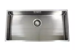 ABK Bingara extra large stainless steel sink 80x40cm flush mount, undermount, and top mount BIN80FVI