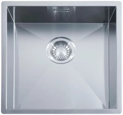 ABK Baronga square stainless steel sink 40x40 cm flush-mount, undermount, and top-mount BAR40FVI