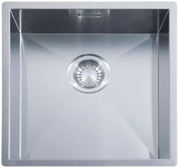 ABK Baronga square stainless steel sink 40x40 cm flush-mount, undermount, and top-mount BAR40FVI