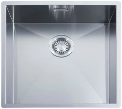 ABK Baronga large square stainless steel sink 46x46 cm flush-mount, undermount, and top-mount BAR46FVI