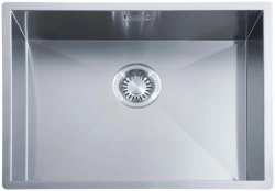 ABK Baronga large stainless steel sink 55x40 cm flush mount, undermount, and top mount BAR55FVI