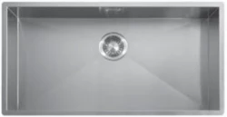 ABK Baronga extra large stainless steel sink 80x40 cm flush-mount, under-mount, and top-mount BAR80FVI