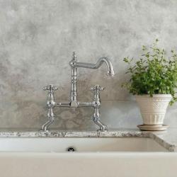 Old Fashion Two-holes with elows sink Stainles steel V1979RVSST