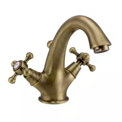 Huber Victorian Washbasin Mixer Bronze VT00051027