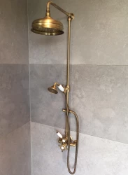 Huber Victorian Thermostatic Shower Set 20cm Bronze 590.VT21H.BA