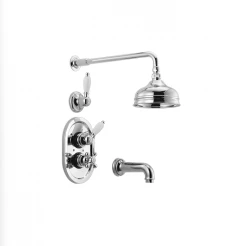 Huber Croisette Built-in Bath/Shower Set Chrome 916.CS01H.CR