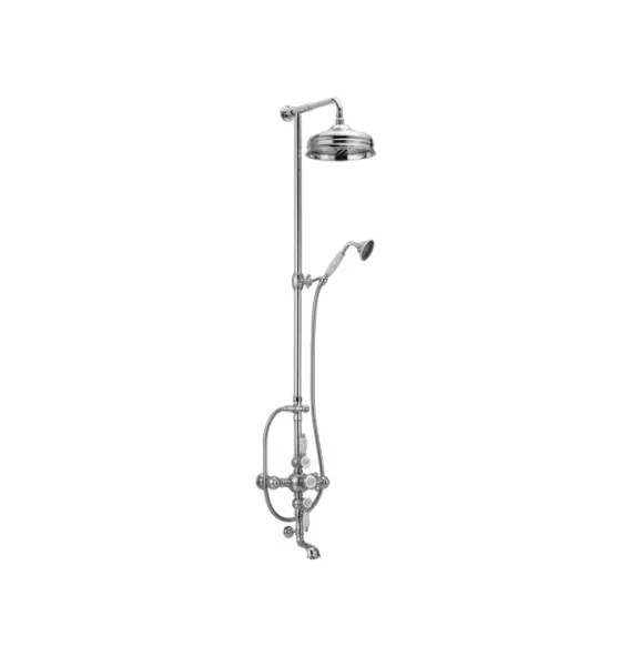 Huber Victorian Thermostatic Bath/Shower Set 30cm Bronze 592.VN31H.BA