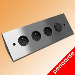 Energy box STS3007 F stainless steel with pin earthing