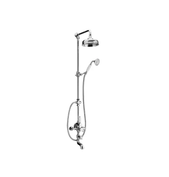 Huber Victorian Thermostatic Bath/Shower Set Chrome 592.VT01H.CR