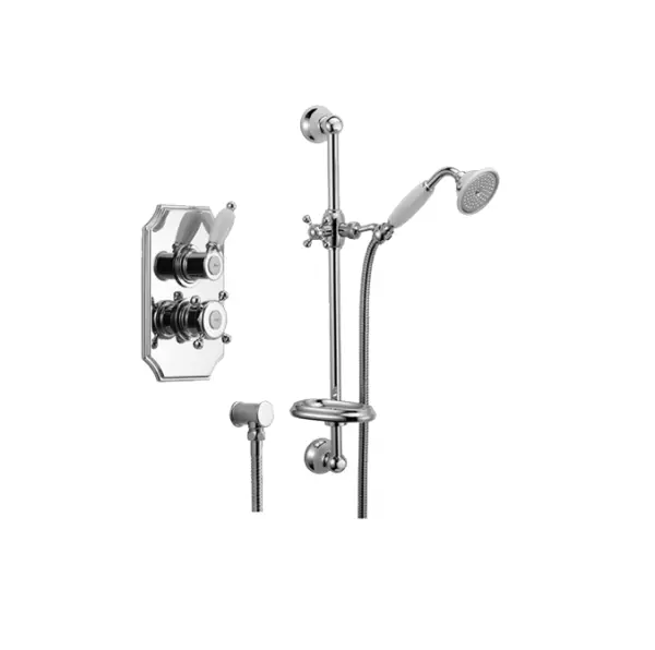 Huber Victorian Thermostatic Built-in Shower Set with Sliding Rail Chrome 910.VT01H.CR