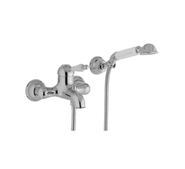 Huber Croisette Bath Mixer with Hand Shower Set Chrome CM00012021