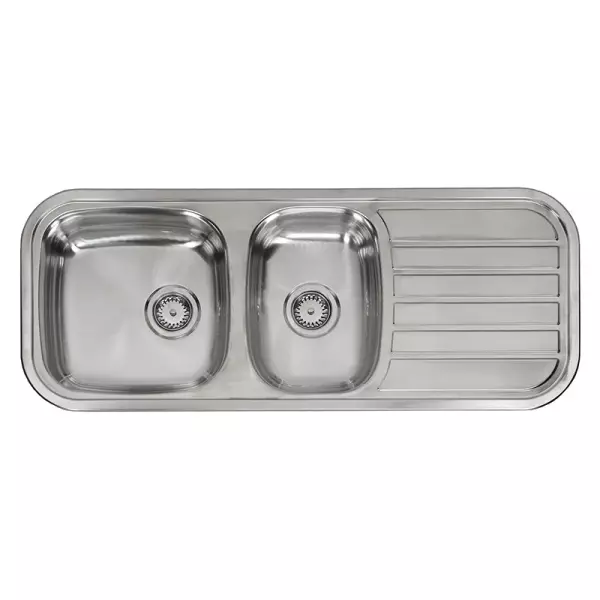 Reginox Regent 25 LUX KGOKG 1.5 Kitchen Sink with drainer Inset B1888RLU08GDS