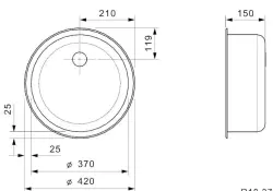 Reginox R18 370 OKG Stainless Steel Inset Kitchen Sink B2801RLU06GDS