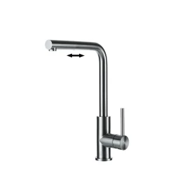 Lorreine Tweed kitchen faucet completely stainless steel with pull-out spout 1155047732