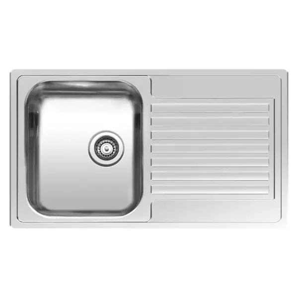 Reginox Centurio 10 stainless steel small stainless steel kitchen sink with drain section flush-mounted B49S3LLU06GDS