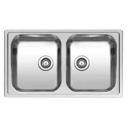 Reginox Centurio 20 double stainless steel kitchen sink flush-mounted B49S5LLU08GDS.9