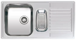 Reginox stainless steel kitchen sink Centurio 1.5 flush-mounted incl. insert tray R19580