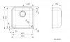 Reginox IB 4040 rvs Spoelbak  onderbouw vlakbouw en opbouw 40x40 1155087572