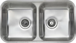 Reginox Halifax double kitchen sink flush-mounted B09F1LLU08GDS