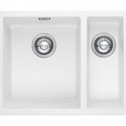 Franke Sirius 2 S2D 160 one and a half 1.5 plastic white kitchen sink 53.5x41cm undermount 125.0252.219