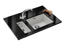 Franke Sirius 2 S2D 110.16 plastic small white kitchen sink 16x41cm undermount 125.0252.233