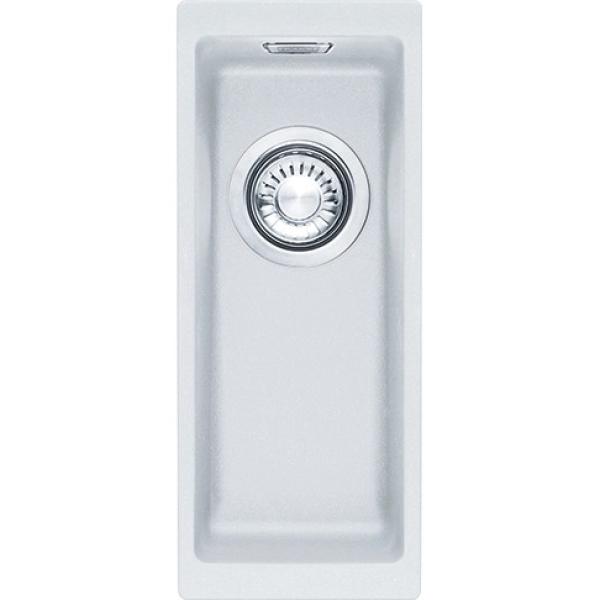 Franke Sirius 2 S2D 110.16 plastic small white kitchen sink 16x41cm undermount 125.0252.233