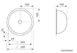 Reginox Caribbean stainless steel kitchen sink universal B30G6LLU02GDS