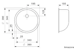 Reginox Amazone stainless steel kitchen sink universal B30G4LLU02GDS