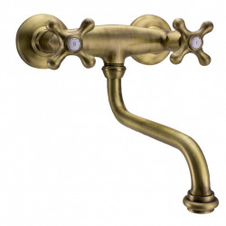 PB Old fashion kitchen faucet Classic C wall tap Bronze 10.2722