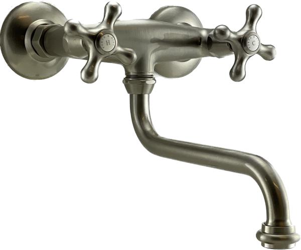 PB Old fashion kitchen faucet Classic C wall tap stainless steel 10.2722