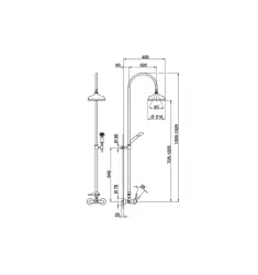 Cisal Arcana Royal Shower Column Chrome AY00405021