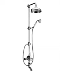 Huber Victorian nostalgic thermostatic shower set 20cm stainless steel 1203998332