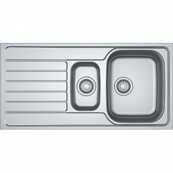 Franke Spark SKX 651 one and a half stainless steel kitchen sink inset with drainer reversible 101.0315.546