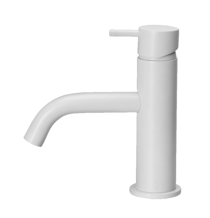 Waterevolution Flow washbasin tap matt white T110BR