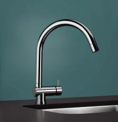 Waterevolution Flow Kitchen mixer with extractable shower and swivel spout Chrome T15501