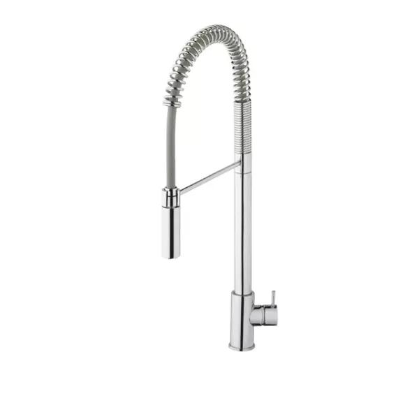 Waterevolution Semi-professional kitchen mixer with extractable shower and swivel spout Chrome T15701