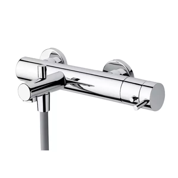 Waterevolution Flow Thermostatic bathub mixer with slexible, handshower and directional holder Chrome T130T01