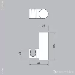 Waterevolution Flow bath set matt white T1622BR