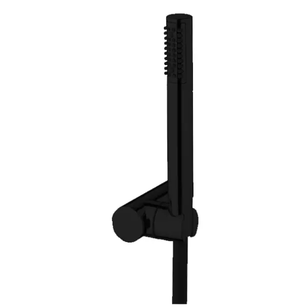 Waterevolution Flow Directional shower holder with flexible and handshower Black T1622PR