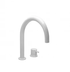 Waterevolution Flow 2-hole basin tap matt white T112UBR