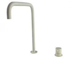 Waterevolution Flow Washbasin mixer with 2 holes and automatic stop & go valve H White T112HBR