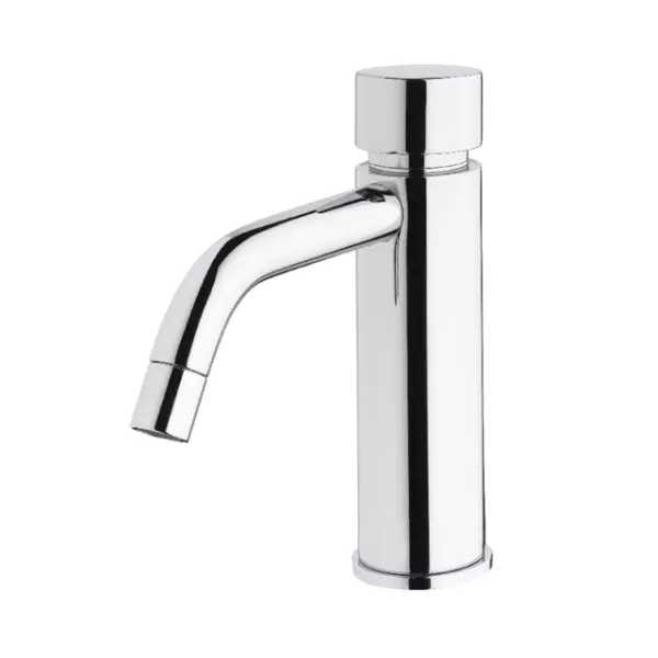 Waterevolution Flow Washbasin tap with timer and automatic stop & go valve Chrome T110TP01