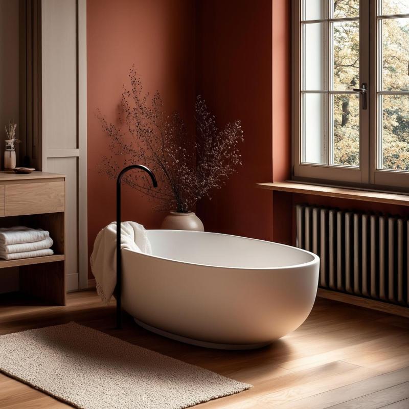 Waterevolution Flow Flor standing bathtub spout H Black T1672PR